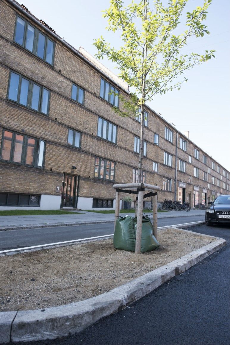 supercykelsti langs Hillerødgade